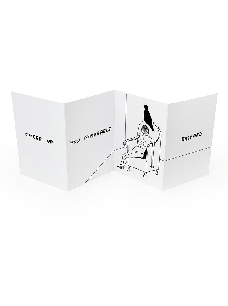 DAVID SHRIGLEY MISERABLE BASTARD CONCERTINA CARD