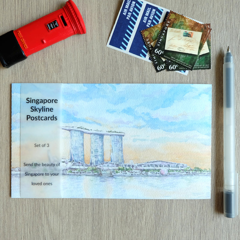 Singapore Skyline Postcards