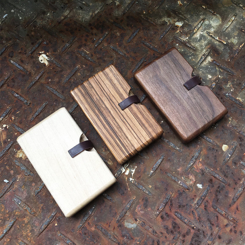 Handmade Wooden Card Case