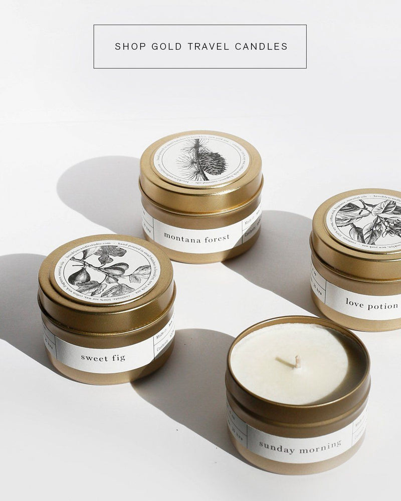 Sweet Fig Gold Travel Candle