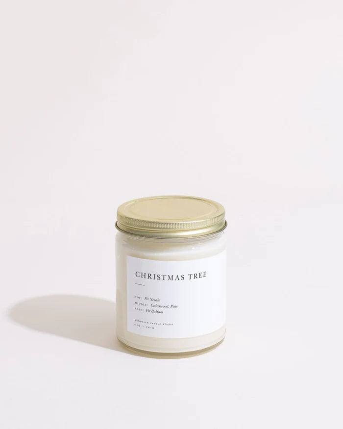 Christmas Tree Jar Candle by Brooklyn Candle Studio