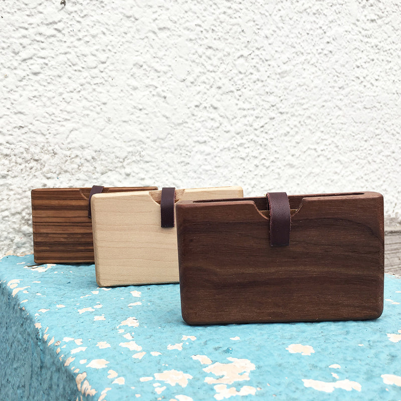 Handmade Wooden Card Case