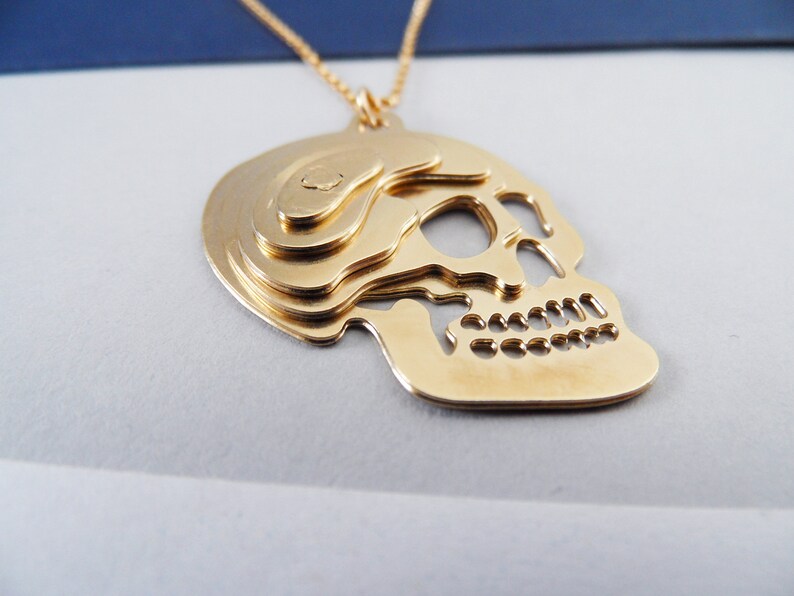 Skull layered necklace