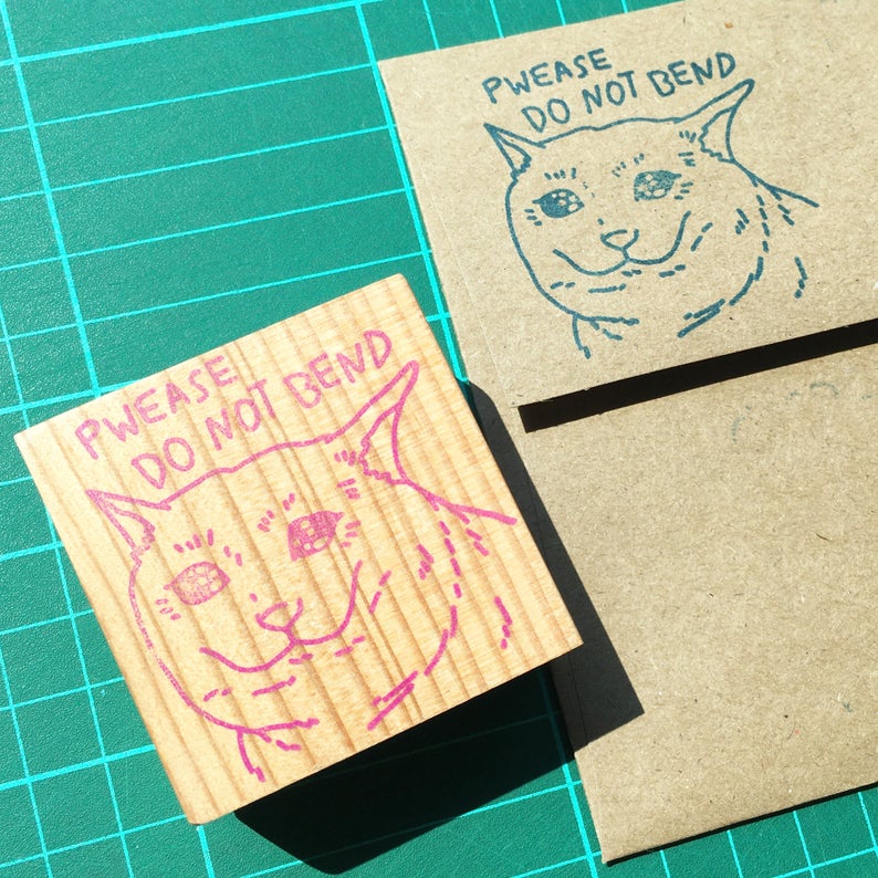 Small business wooden stamp
